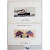 Image 1 : 2 Novelty Woven in Silk RMS Laconia & Ivernia Ocean Liner Postcards