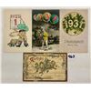 Image 1 : Group of 13 Year Date Greeting Postcards