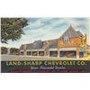Image 1 : Land-sharp Chevrolet Co. Dealership Kansas City, Missouri Linen Postcard