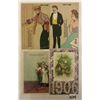 Image 1 : Novelty - 16 Hold to Light Transparency Greeting Romance Postcards