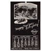 Image 1 : Real Photo Frasher Postcard Advertising 1933 January Calendar PC