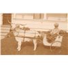 Image 1 : Real Photo Boy & Goat Pull Cart Postcard