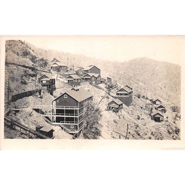 Real Photo Mining Town Mammoth, California Postcard