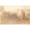 Image 1 : Real Photo Salesman & Horse Drawn Wagon Postcard