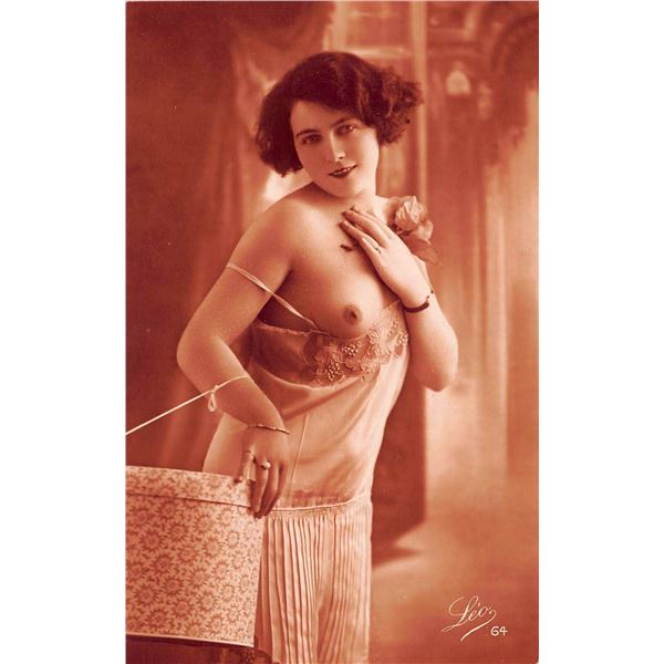Real Photo French Nude Woman Postcard