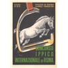 Image 1 : 1961 Italian Poster Art Horse Racing Postcard