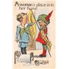 Image 1 : "A woman's place is in her home" Vote For Women Suffrage Postcard