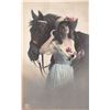 Image 11 : Set of 6 Tinted Real Photo Lady in Hat & Horse Postcards