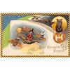 Image 1 : Winsch Halloween "Best Hallowe'en Wishes" Checkered Border Witches & Fairies Holiday Greeting PC