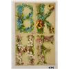 Image 1 : Signed Artist Klein Floral Alphabet Set Postcards