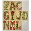 Image 3 : Signed Artist Klein Floral Alphabet Set Postcards