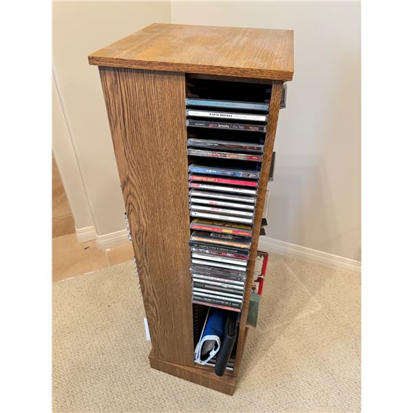 CD stand with music