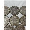 Image 2 : Assorted Canadian 50 cent coins