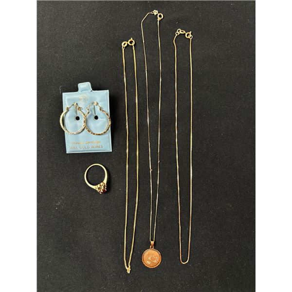 Gold stamped jewelry