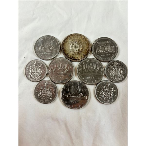Various Canadian coins