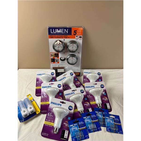 Assorted light bulbs