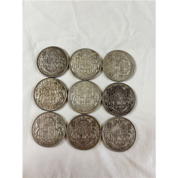 Assorted 50 Cent coins