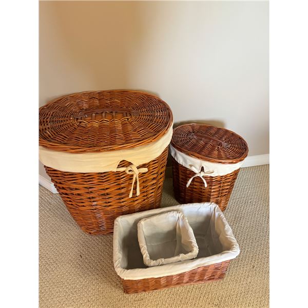 Assorted woven baskets
