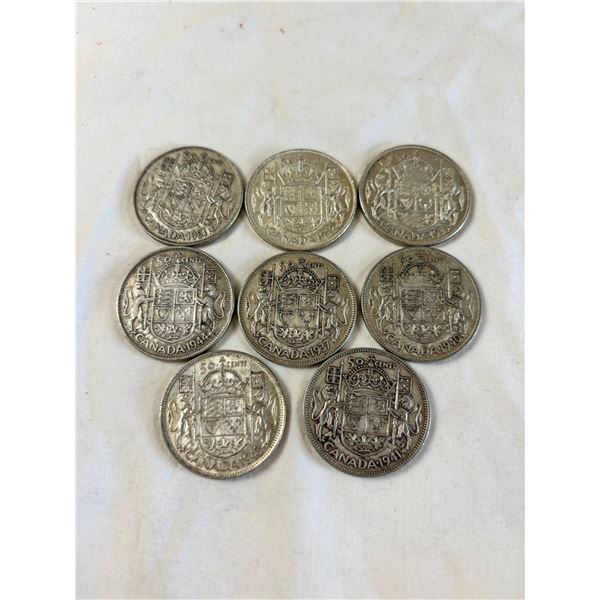 Assorted 50 Cent coins