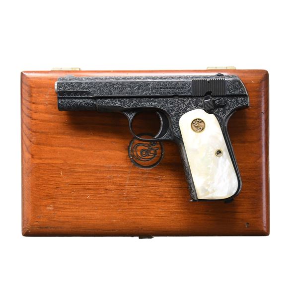 COLT CUSTOM ENGRAVED 1903 HAMMERLESS 32 POCKET