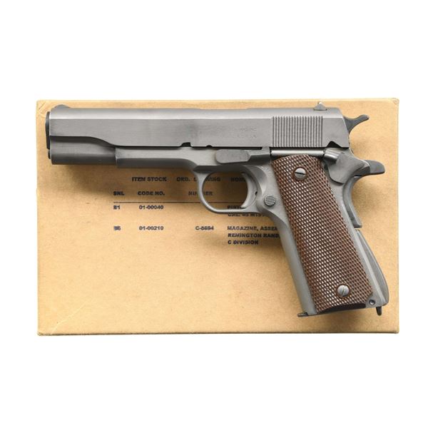 UNISSUED 1945 REMINGTON RAND 1911 A1 SEMI AUTO