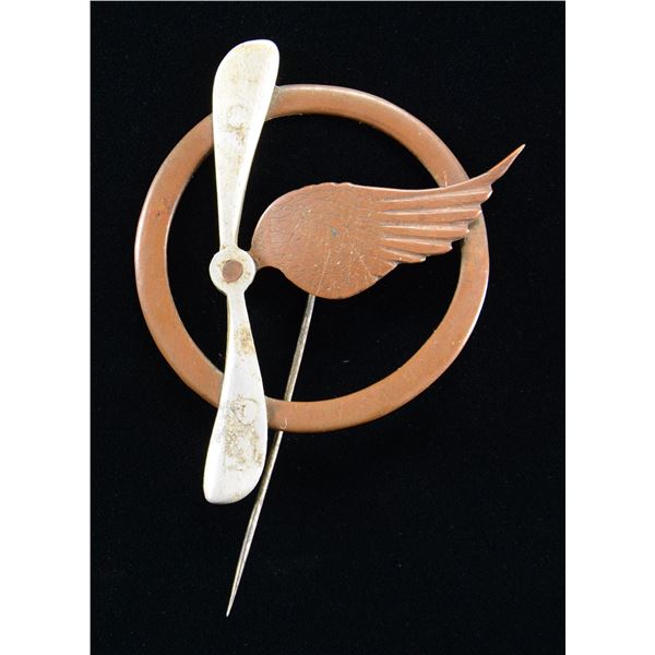 WWI ERA FRENCH AIR CREW BADGE.