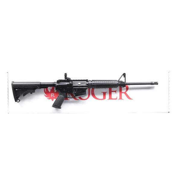 RUGER AR-556 SEMI AUTO RIFLE.