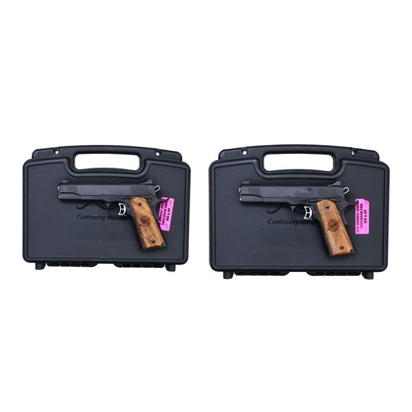 CONSECUTIVE PAIR KIMBER CUSTOM II ANNIVERSARY SEMI
