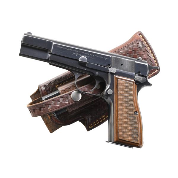 BELGIAN BROWNING HI-POWER SEMI-AUTOMATIC PISTOL.