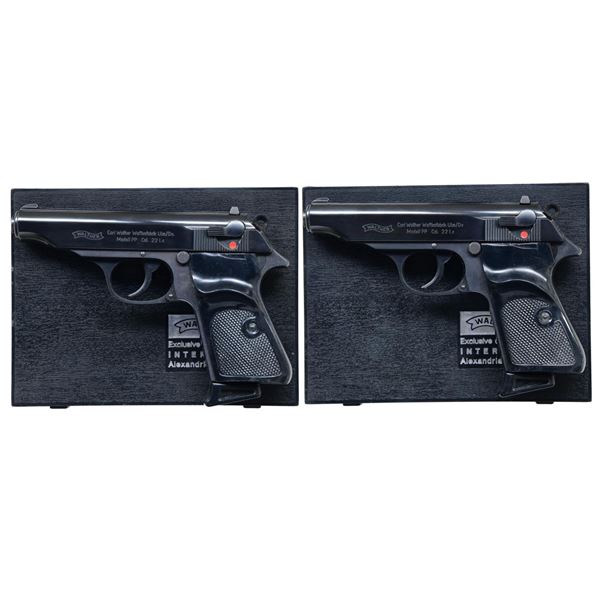CONSECUTIVE PAIR OF WALTHER MODEL PP .22 LR