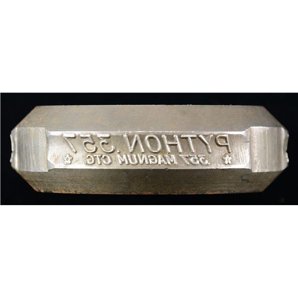 COLT FACTORY PYTHON BARREL ROLL DIE.