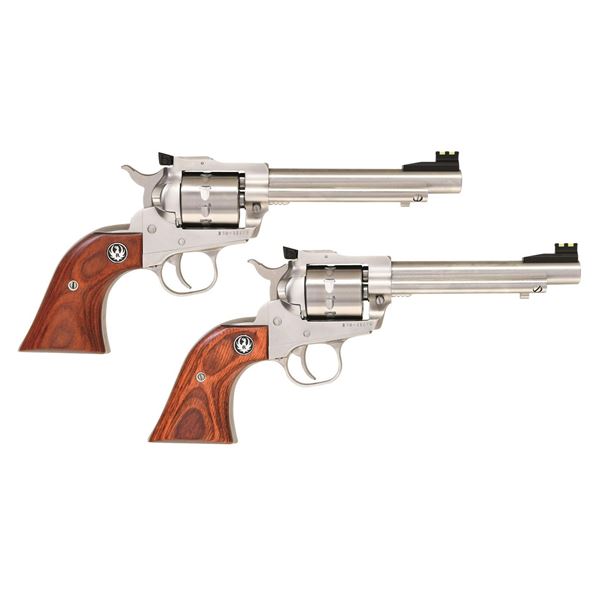 CONSECUTIVE PAIR OF RUGER SINGLE TEN SA REVOLVERS.