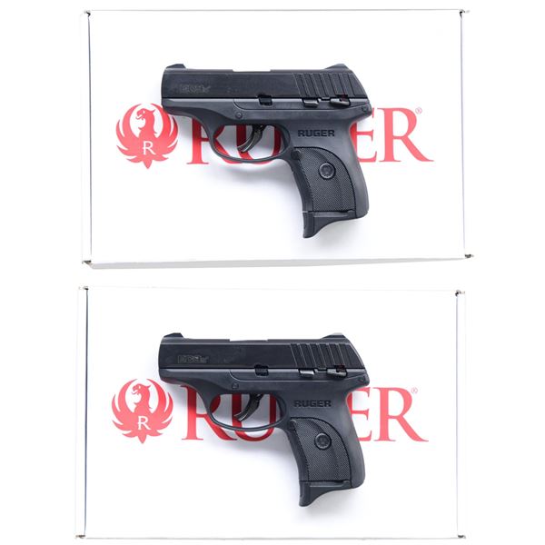 CONSECUTIVE PAIR OF RUGER EC9S MODEL 03283 SEMI