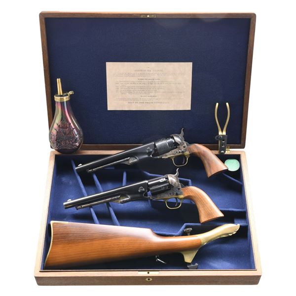 COLT'S FIREARMS 2ND GEN 1860 ARMY CASED PAIR.
