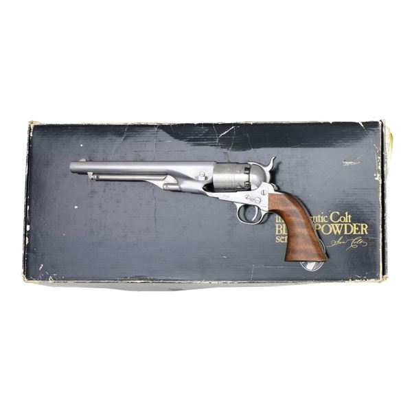 COLT 2ND GEN 1860 STAINLESS STEEL REVOLVER.