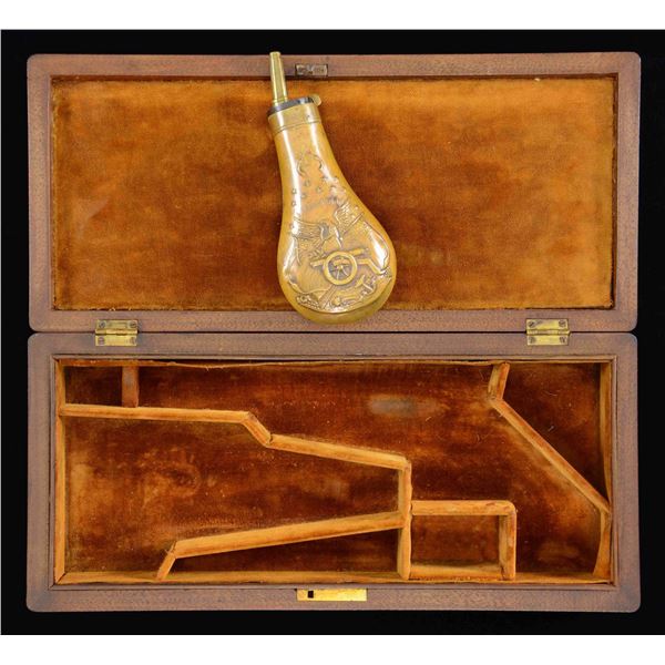 CASING & FLASK FOR COLT NAVY REVOLVER.