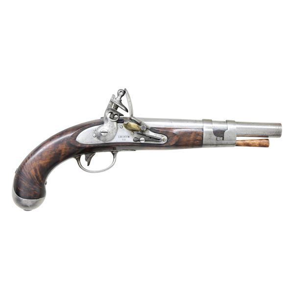 RARE SIMEON NORTH M1813 NAVAL SINGLE SHOT PISTOL.