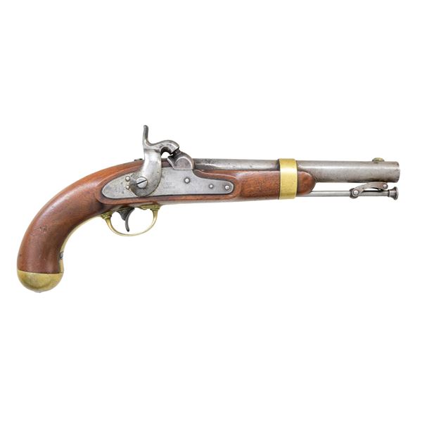 H. ASTON 1842 U.S. PERCUSSION PISTOL.