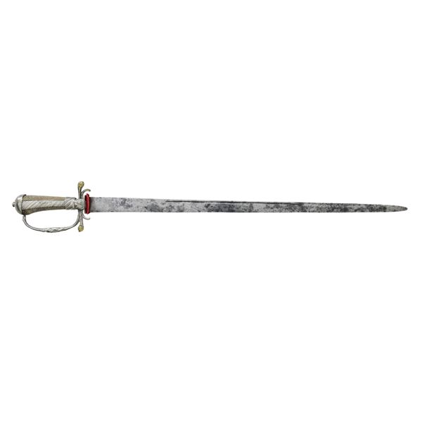 18th CENTURY EUROPEAN HUNTING SWORD OR CUTTOE.