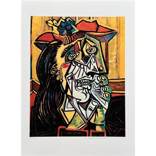 Pablo Picasso CRYING WEEPING WOMAN Estate Signed Limited Edition Giclee 17" x 12"