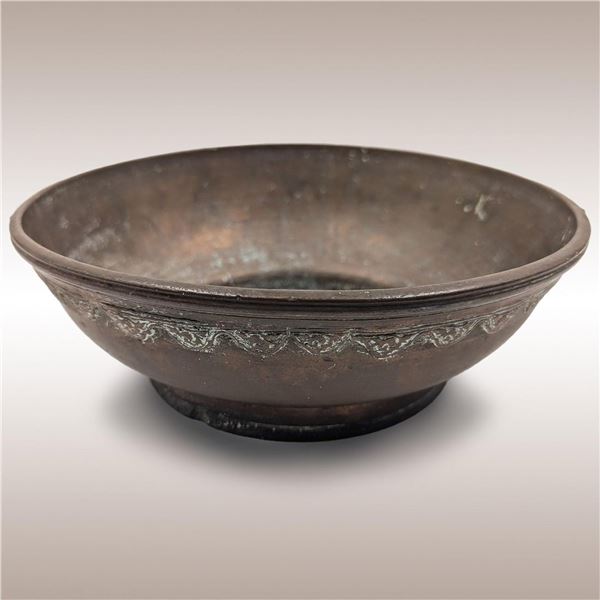 Antique Tibetan Copper Buddhist Meditation Bowl