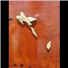 Image 18 : 19th C Japanese Lacquered Wood Screen With Carved Bone