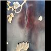 Image 9 : 19th C Japanese Lacquered Wood Screen With Carved Bone
