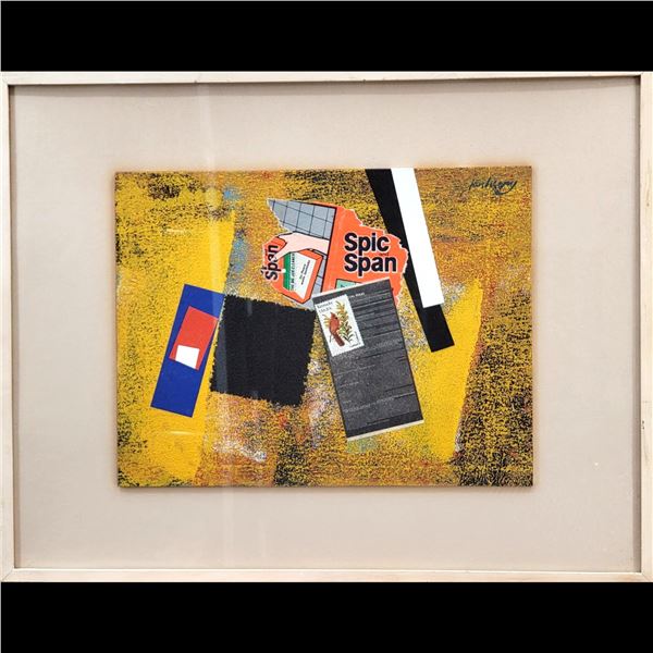 Jon Henry (American, 1916-1990) Original Mixed Media Painting, "Kentucky" 1982