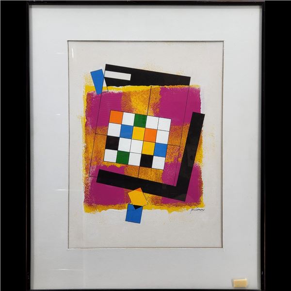 Jon Henry (American, 1916-1990) Original Painting, "Spags Series #10" 1987