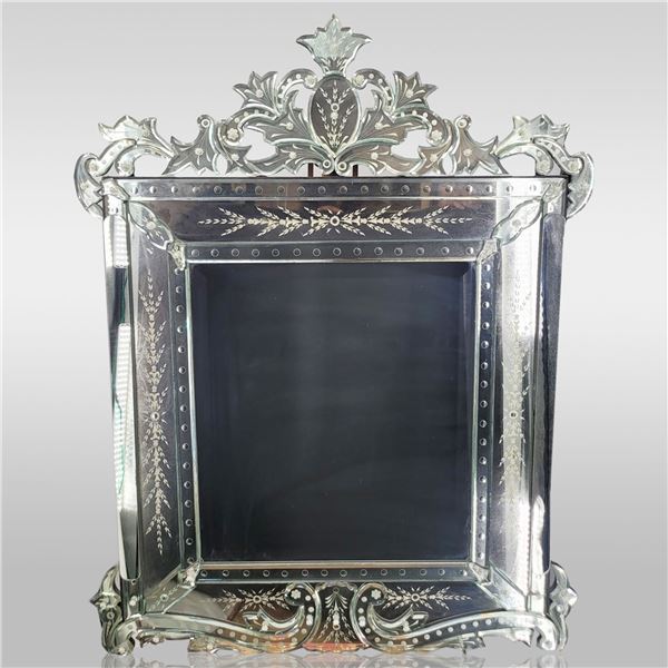 Venetian Etched Glass Mirror
