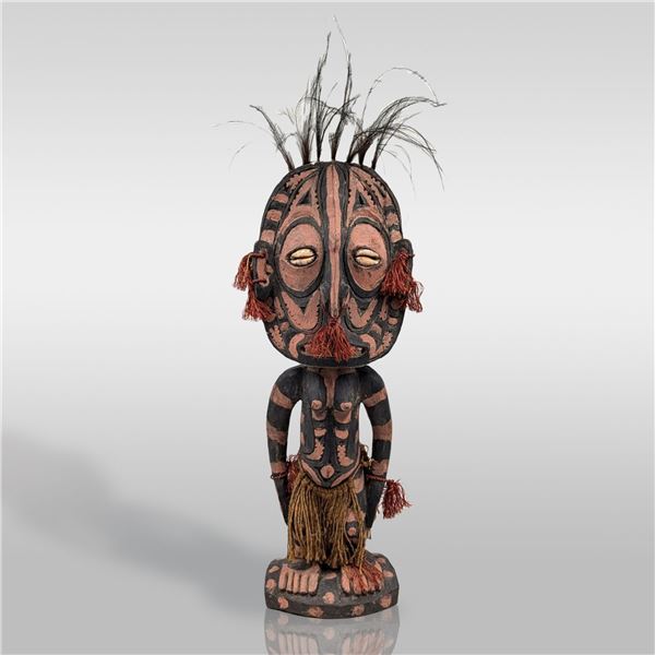 Large Papua New Guinea Mindimbit Female Ancestor Figure