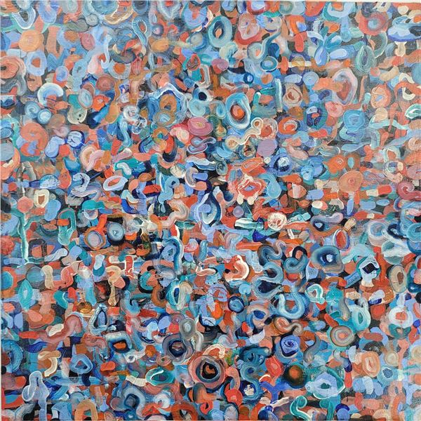 VINCENT POMILIO (American, 20th c.) Abstract Acrylic Painting