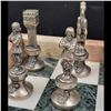 Image 10 : Antique Marble & Metal Italian Chess Set