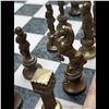 Image 11 : Antique Marble & Metal Italian Chess Set